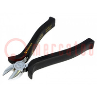 Pliers; side,cutting; ESD; handles with ergonomic plastic grips