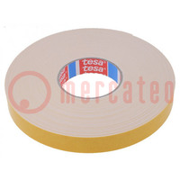 Tape: fixing; W: 25mm; L: 25m; Thk: 1100um; double-sided; acrylic