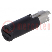 Adapter; cylindrical fuses; 5x20mm; -40÷85°C; 15A; 600V