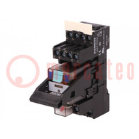 Relay: interface; Ucoil: 24VDC; 6A; 4A/230VAC; 6A/24VDC; Series: LZS