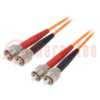 Fiber patch cord; OM2; FC/UPC,both sides; 2m; LSZH; orange