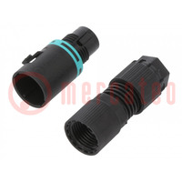 Connector: AC supply; screw terminal; male; TH381; 7÷8mm; 400V