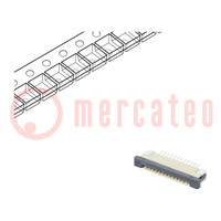 Connector: FFC/FPC; horizontal; PIN: 12; ZIF; SMT; tinned; 30mΩ; 1mm