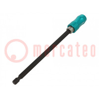 Holders for screwdriver bits; Socket: 1/4"; Overall len: 150mm