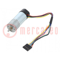 Motor: DC; with encoder,with gearbox; LP; 6VDC; 2.4A; 290rpm