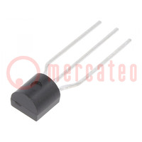 Transistor: NPN; bipolaire; 45V; 0,8A; 0,625W; TO92