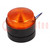 Signaller: lighting; flashing light; orange; X80; 85÷265VAC; IP67