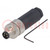 Connector: M8; male; PIN: 4; straight; unshielded; for cable; plug