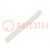Insulating tube; silicone; natural; Øint: 5mm; Wall thick: 0.6mm