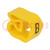 Markeringen; Aanduiding: B; 8÷16mm; PVC; geel; -30÷80°C; doorsteek