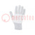 Protective gloves; ESD; S; Features: dissipative; white-gray