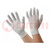 Beschermende handschoenen; ESD; M; wit-grijs