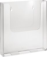 Prospekthänger - Transparent, 25 x 22.5 x 4.2 cm, Polystyrol, Hochformat