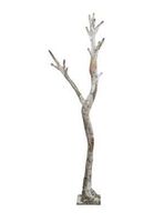 Artificial Interchangeable Frosted Tree Trunk 2.0m - 200cm, Brown/White