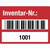 SafetyMarking Etik. Inventar-Nr. Barcode und 1001 - 2000 4 x 3 cm, Rolle, VOID Version: 03 - rot