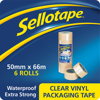 Sellotape Clear Vinyl 50mm x 66m 1445488