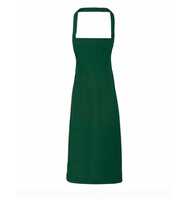 Premier Workwear Organic Cotton Bib Apron (No Pocket) PW102 60 x 87 cm Bottle Green (ca. Pantone 560C)