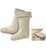 Stiefeleinsatz mit Stulpe Gr. 45/46 beige