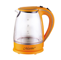 FEEL MAESTRO HERVIDOR MR-064 NARANJA TRANSPARENTE VIDRIO 2000 W 1,7 L