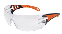 Eagle EVOTO Gafas de seguridad transparentes con patillas naranjas EVO