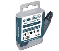Ulti-Mate II ULB5022S Caja DIY con 3 puntas PoziSquare Driv (PSD) de 2-2 x 50 mm