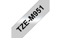 TZe-Schriftbandkassetten TZe-M951, schwarz auf silber (matt) Bild1