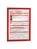 DURABLE Info-Rahmen DURAFRAME® A4, selbstklebend mit Magnetverschluss, rot