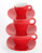 Alfredo Trendgeschirr rot Tassenturm für Espresso, Cappuccino & Caffé