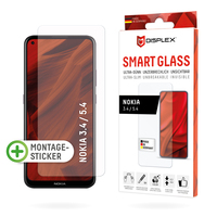 Displex Smart Glass (9H) für 3.4/5.4, Montagesticker, unzerbrechlich, ultra-dünn, unsichtbar