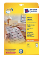 Avery 6121 etykiet do nadruku Biały