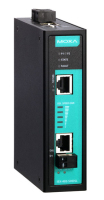 Moxa Managed SHDSL Ethernet extenders Netwerkrepeater Zwart