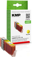 KMP C107YX inktcartridge Geel