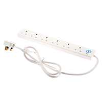 SMJ S6W2MP-X surge protector White 6 AC outlet(s) 2 m