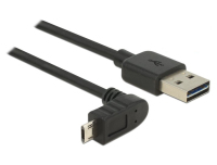 DeLOCK 83857 kabel USB 3 m USB 2.0 USB A Micro-USB B Czarny
