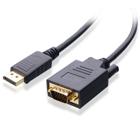 4XEM 4XDPMVGAM10FT video cable adapter 3.048 m VGA (D-Sub) DisplayPort Black