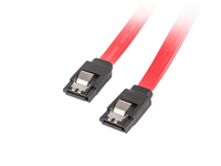 Lanberg CA-SASA-14CU-0050-R kabel SATA 0,5 m SATA 7-pin Czerwony