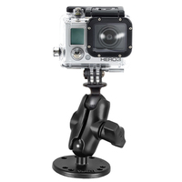 RAM Mounts Drill-Down Double Ball Mount with Universal Action Camera Adapter
