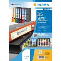 HERMA 12900 selbstklebendes Etikett Rechteck Entfernbar Weiß 35 Stück(e)