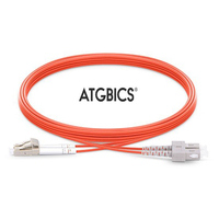 ATGBICS LC-SC OM2, Fibre Optic Cable, Multimode, Duplex, Orange, 2m
