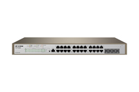 IP-COM Networks Pro-S24-410W Vezérelt L2/L3 Gigabit Ethernet (10/100/1000) Ethernet-áramellátás (PoE) támogatása 1U Szürke