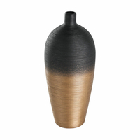 EGLO Saryksu Vase Flaschenförmige Vase Keramik Schwarz, Bronze