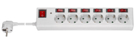Microconnect GRU006W-ONSW power extension 1.5 m 6 AC outlet(s) Indoor White