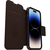 OtterBox Strada-hoesje voor iPhone 14 Pro, schokbestendig, valbestendig, lederen folio met kaarthouder, 3x getest volgens militaire standaard, Espresso