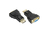 Alcasa DP-AD12 tussenstuk voor kabels DisplayPort VGA (D-Sub) Zwart