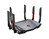 MSI RADIX AXE6600 WIFI 6E TRI-BAND router wireless Gigabit Ethernet Dual-band (2.4 GHz/5 GHz) Nero, Rosso