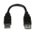 StarTech.com USBEXTAA6IN USB kábel 0,152 M USB 2.0 USB A Fekete