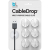 Bluelounge CableDrop - White organizer do kabli Biały 6 szt.