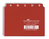 Durable 367003 intercalaire de classement Onglet avec index alphabétique PVC Rouge