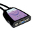 VALUE KVM Switch "Star" 1 User - 2 PCs, VGA, USB interruptor KVM Negro, Púrpura