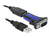 DeLOCK 66280 seriële kabel Zwart 0,8 m USB Type-A DB-9
